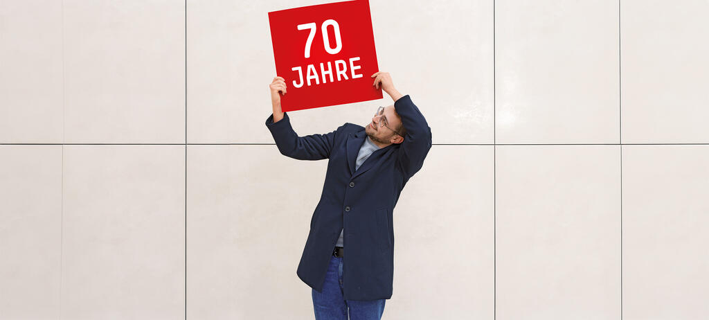 Cover Jubiläumsausgabe zu 70 Jahre Stiftung Mitbestimmung