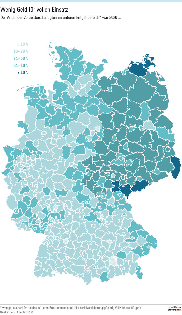 Niedriglohn trotz Vollzeit