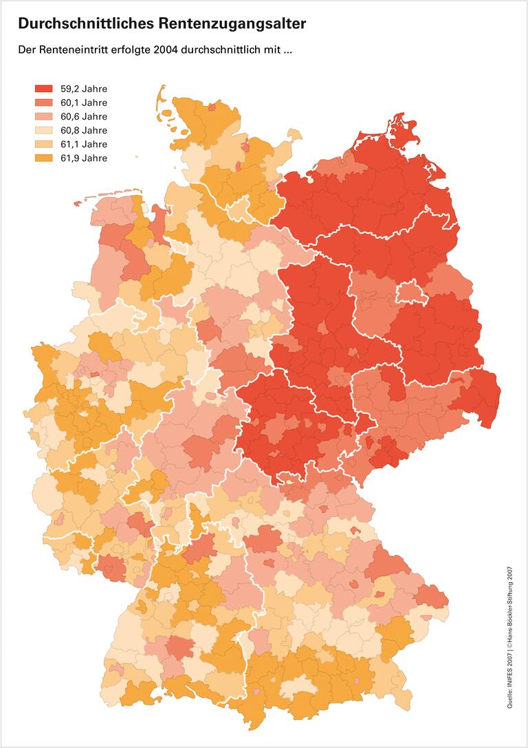 Extreme Unterschiede in den Regionen