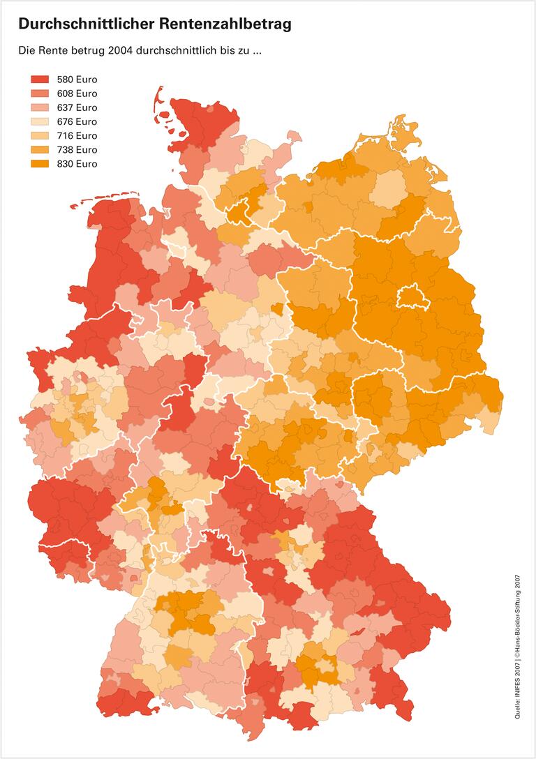 Extreme Unterschiede in den Regionen