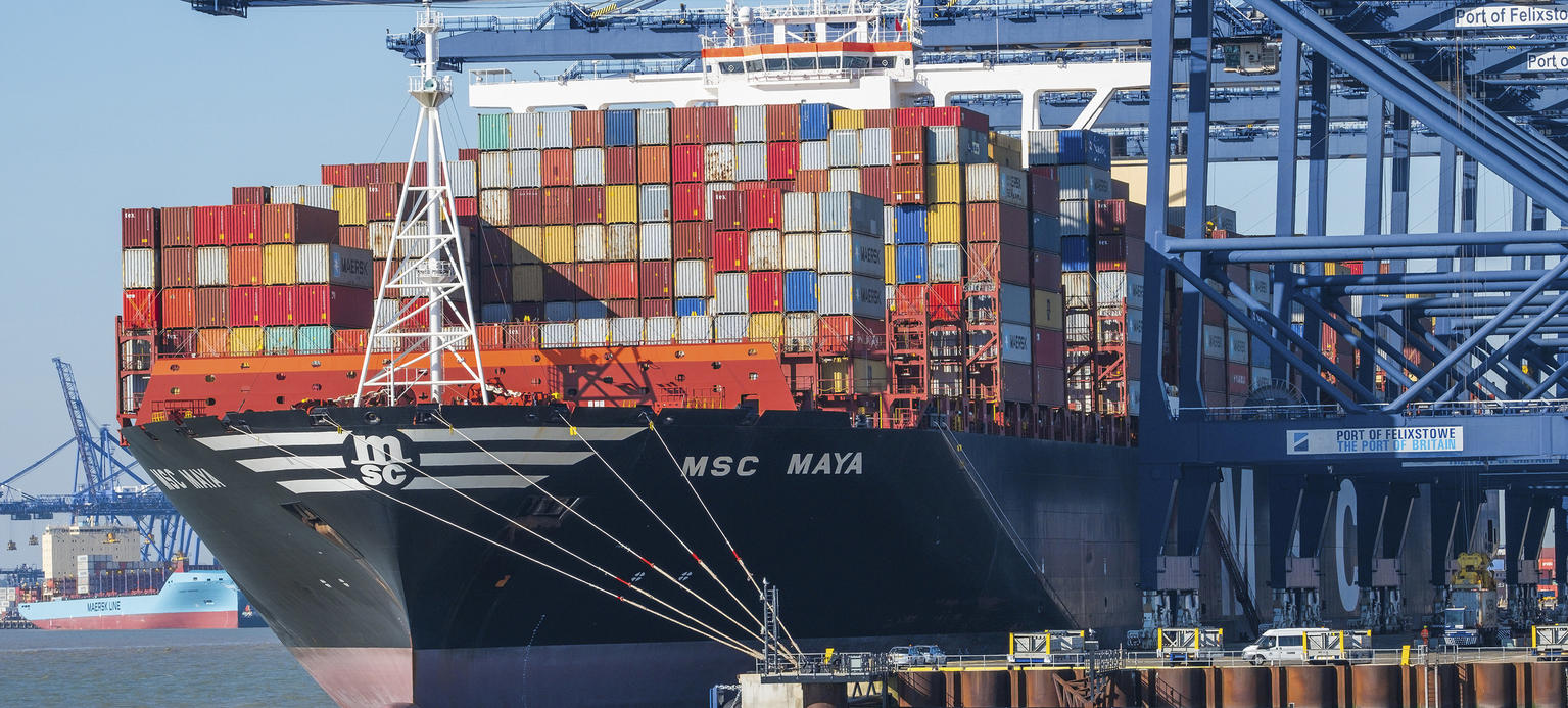 Built in 2015 the MSC Maya is one of the worlds largest container ships