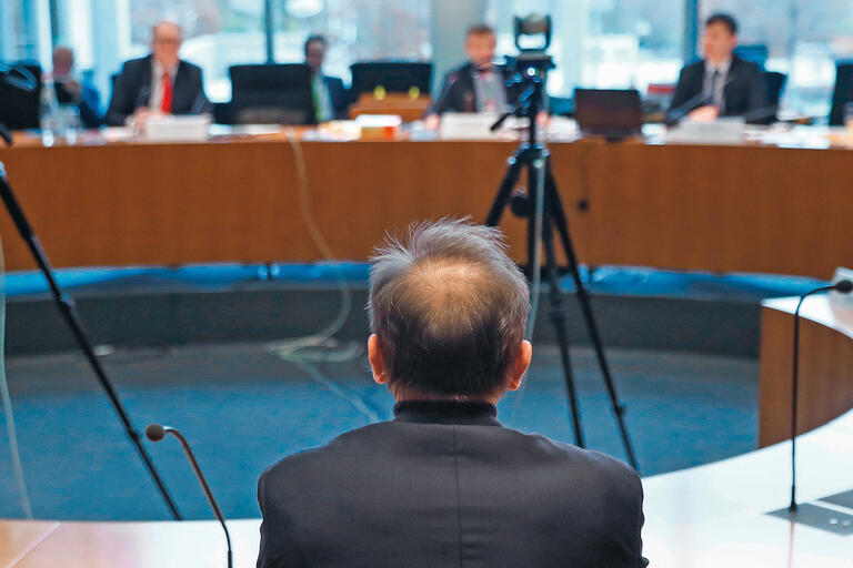 Der frühere Wirecard-Vorstandschef Markus Braun vor dem parlamentarischen Untersuchungsausschuss