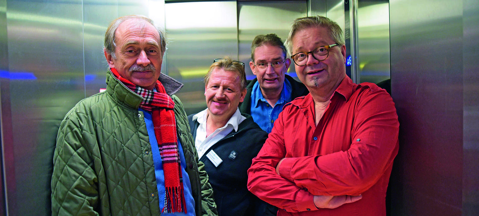 Der Betriebsrat des Klinikums (Wolfgang Kirstner, Helmut Riedel, Helmut Bräutigam und Martin Lücke v.l.) hat die Modernisierung angestoßen.