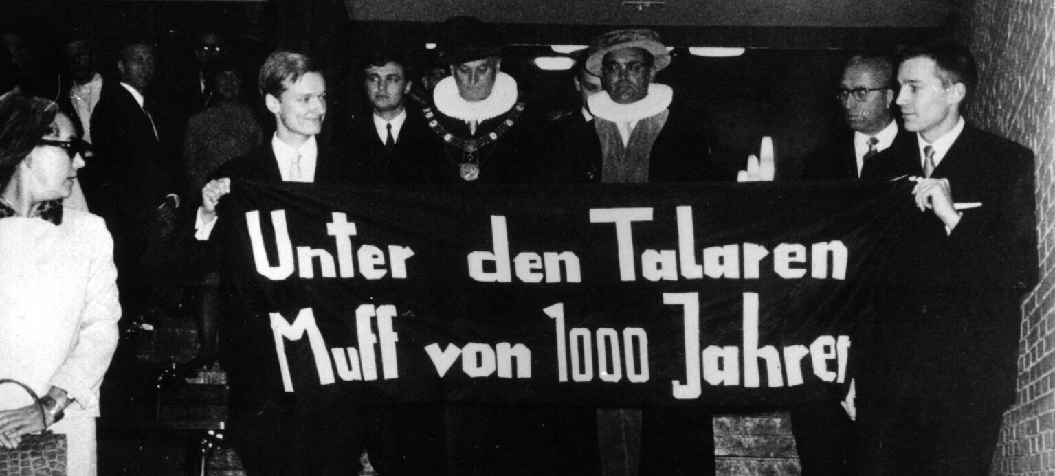 Protest gegen die Ordinarienuniversität in Hamburg, 1967: Ein halbes Jahrhundert später ist Thüringen Pionier-Bundesland.