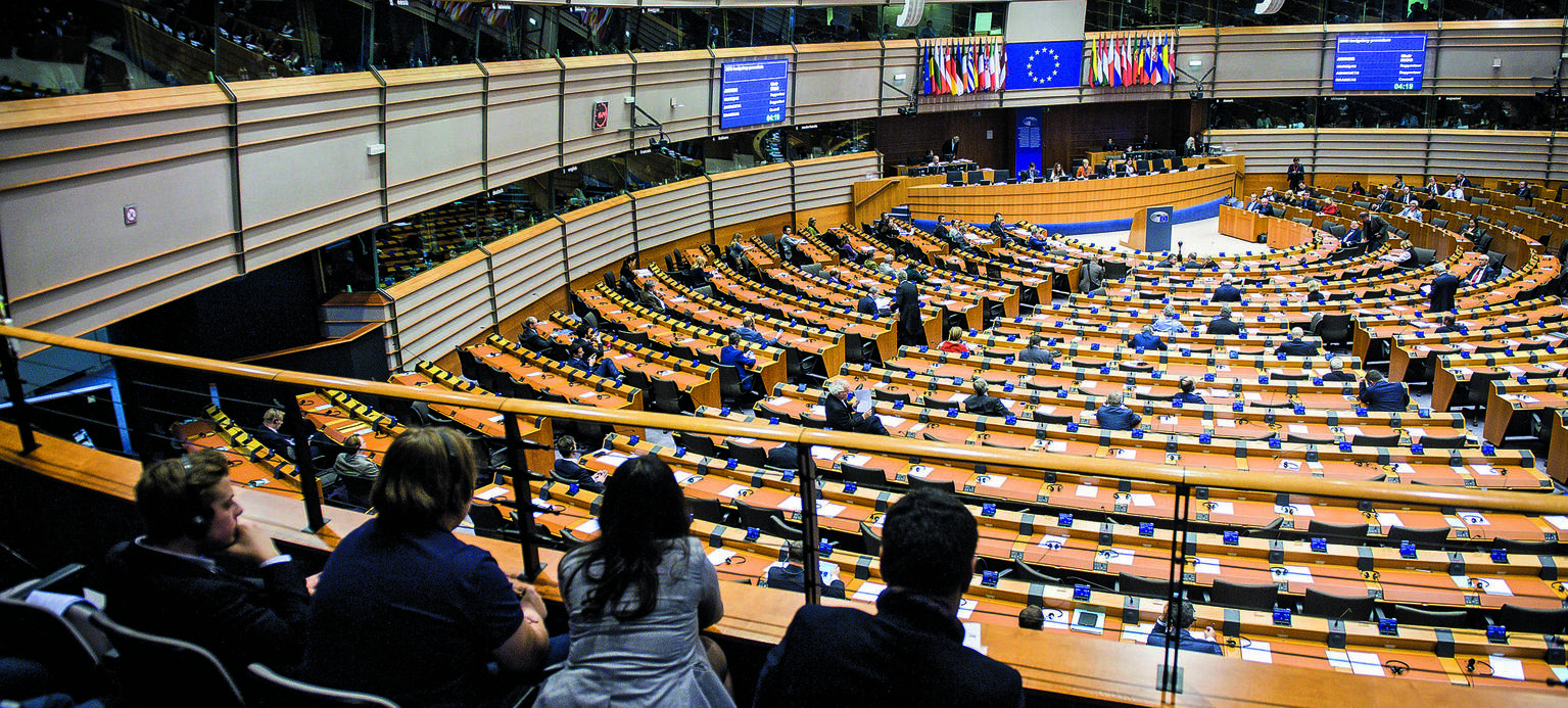 Plenum: Das Europaparlament in Brüssel.