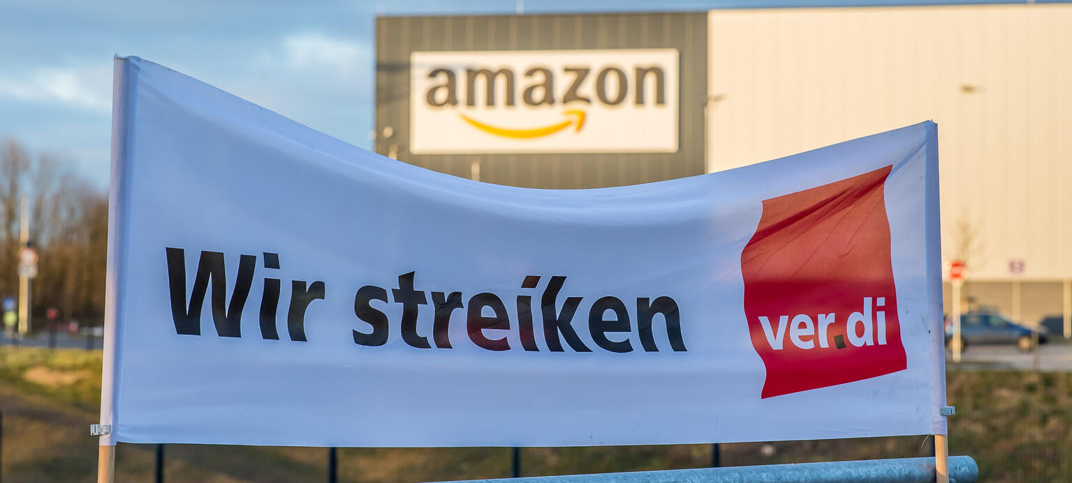 Streik Arbeitskampf Amazon verdi