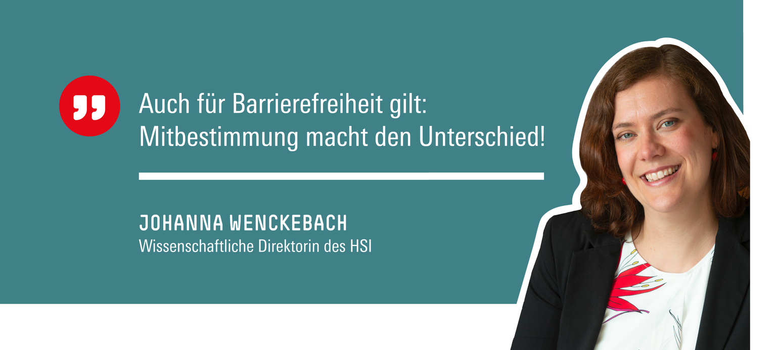 Newsletter Hans 20/2023 Johanna Wenckebach zur Barrierefreiheit