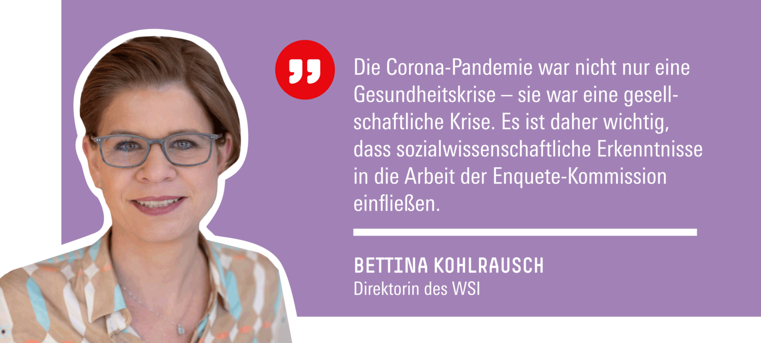 Bettina Kohlrausch, die Wissenschaftliche Direktorin des Wirtschafts- und Sozialwissenschaftlichen Instituts der Hans-Böckler-Stiftung.