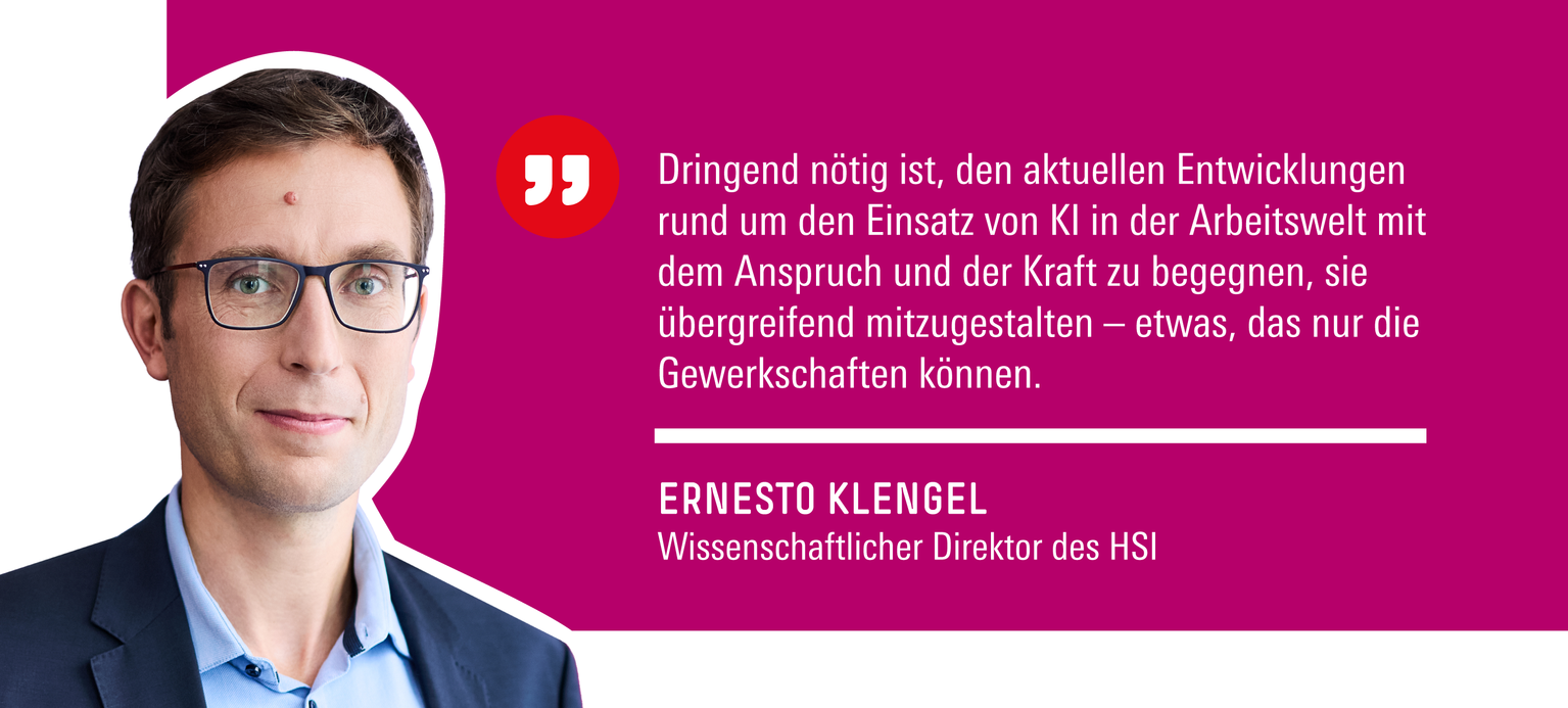 Dr. Ernesto Klengel, der wissenschaftliche Direktor des Hugo Sinzheimer Instituts für Arbeits- und Sozialrecht (HSI) der Hans-Böckler-Stiftung