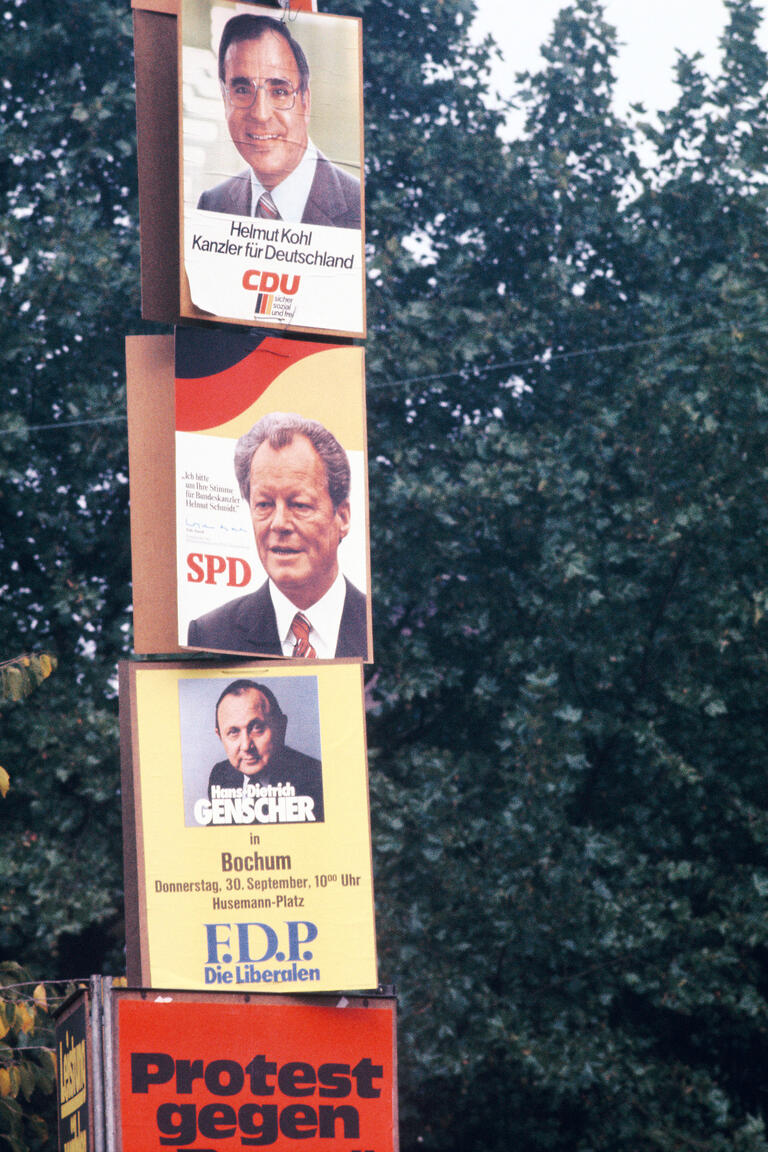Plakate zur Bundestagswahl 1976