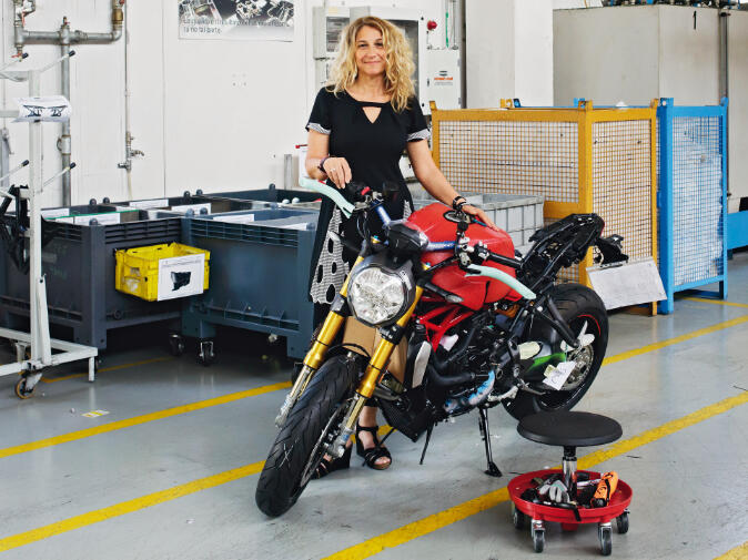 Bruna Rossetti, Vorsitzende des Betriebsrats