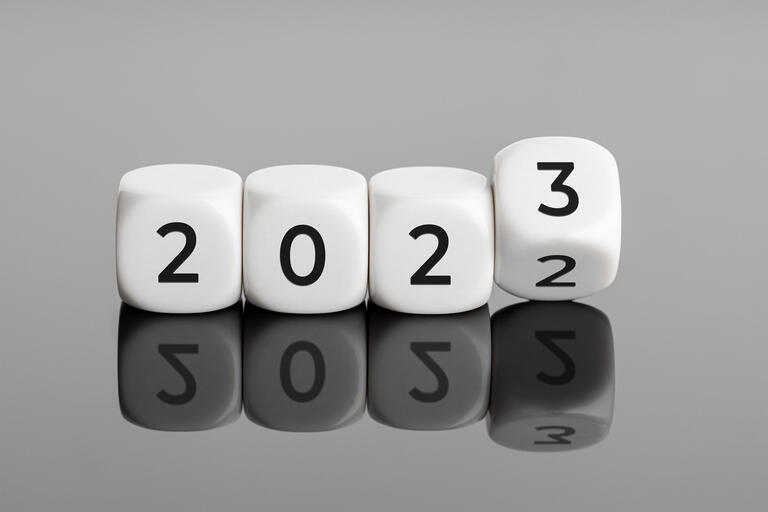 Flipping of white cube block for change 2022 to 2023 - Kündigungskalender