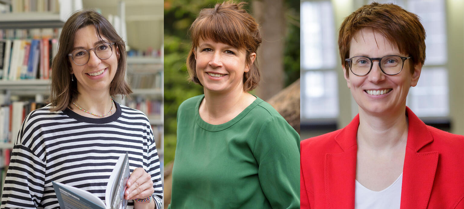 Die drei Preisträgerinnen des Maria-Weber-Grants 2023