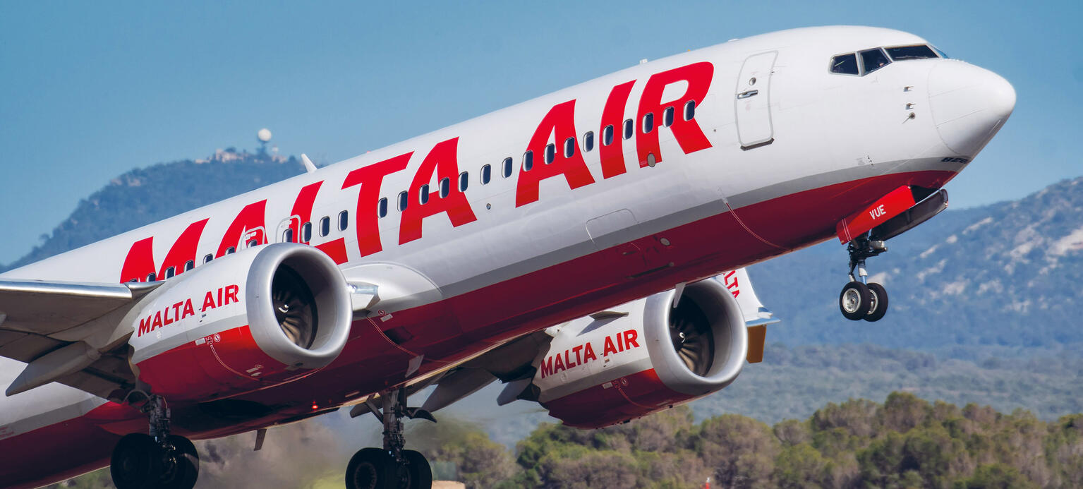 Flugzeug von Malta Air