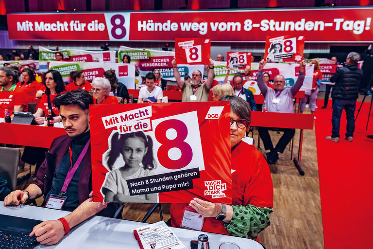 Delegierte auf dem DGB-Kongress