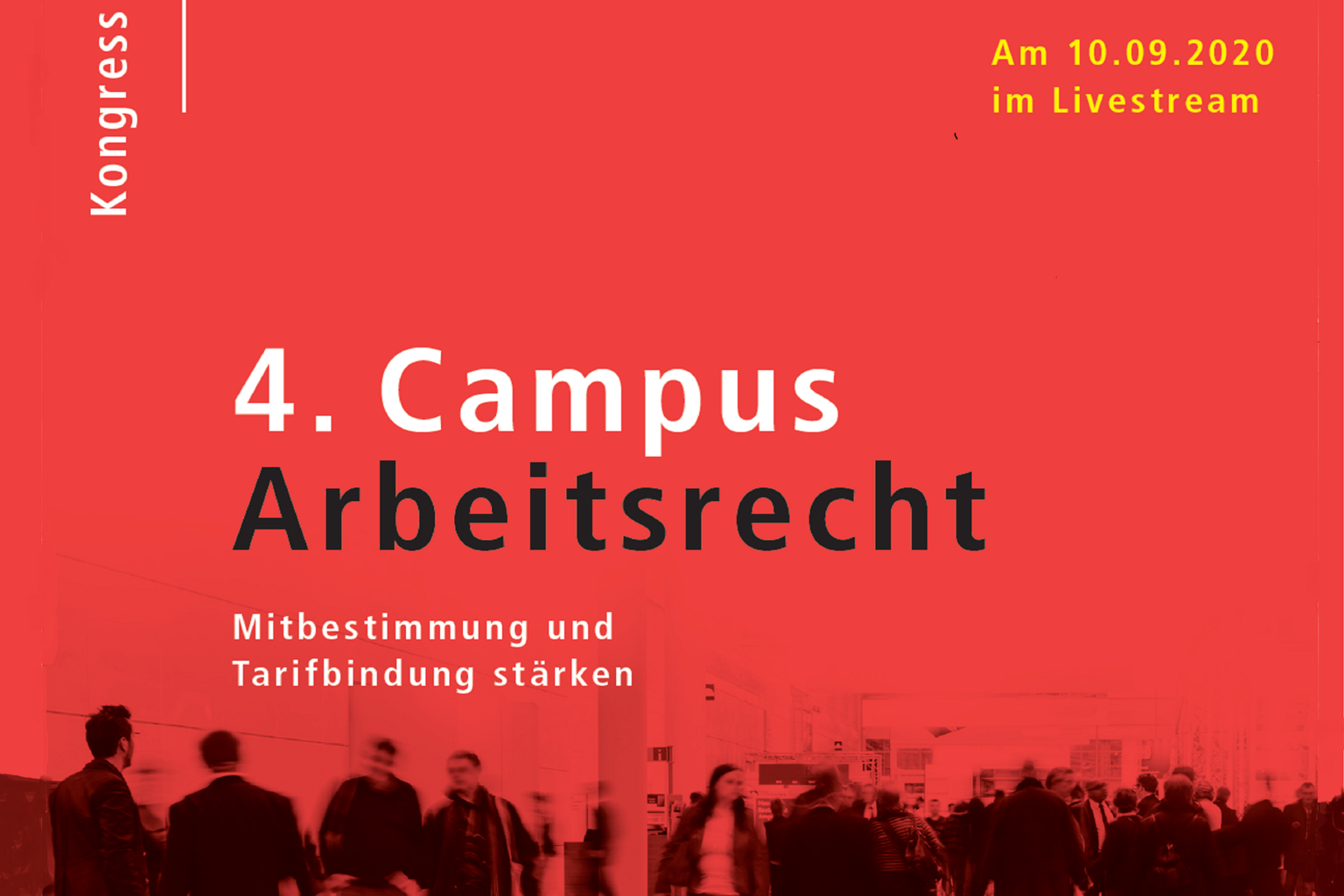 Keyvisual Veranstaltung 4. Campus Arbeitsrecht des DGB