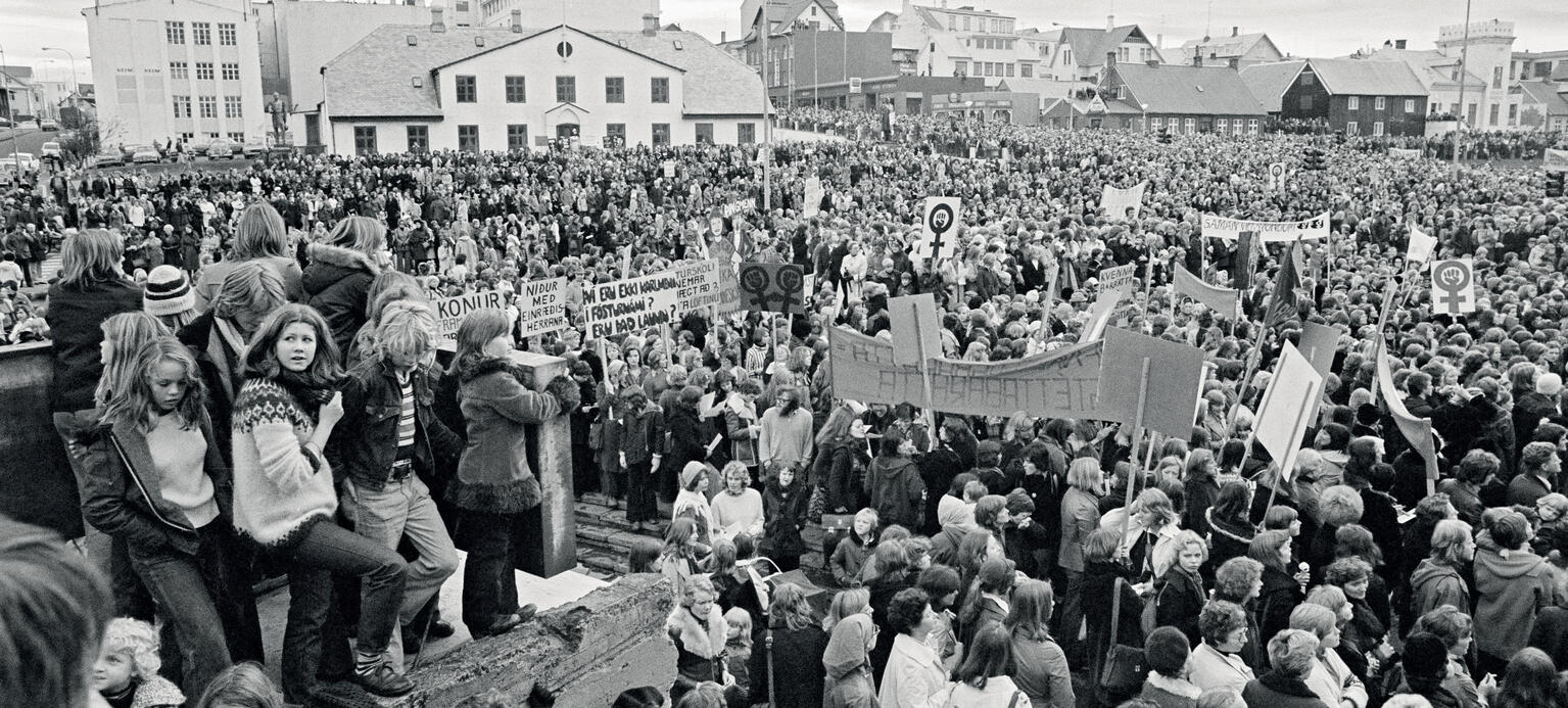 Frauenstreik auf Island 1975