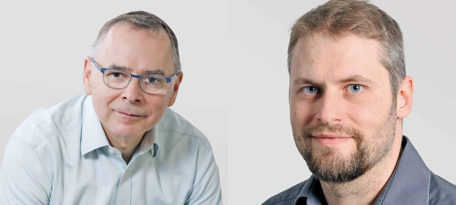Portraits der beiden WSI-Referenten Martin Behrens und Wolfram Brehmer (re.)