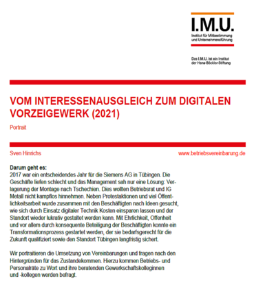Portrait Qualifizierung im digitalen Wandel Siemens AG Tübingen
