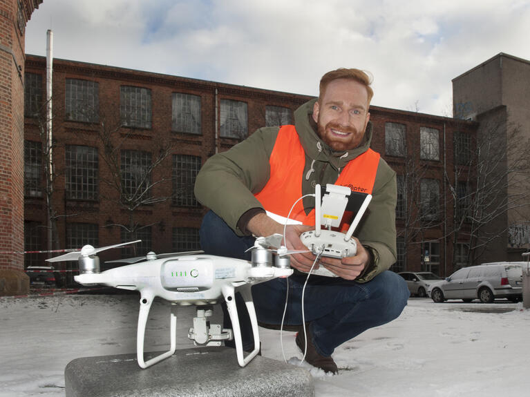Frank Lochau, Drohnenpilot aus Leipzig