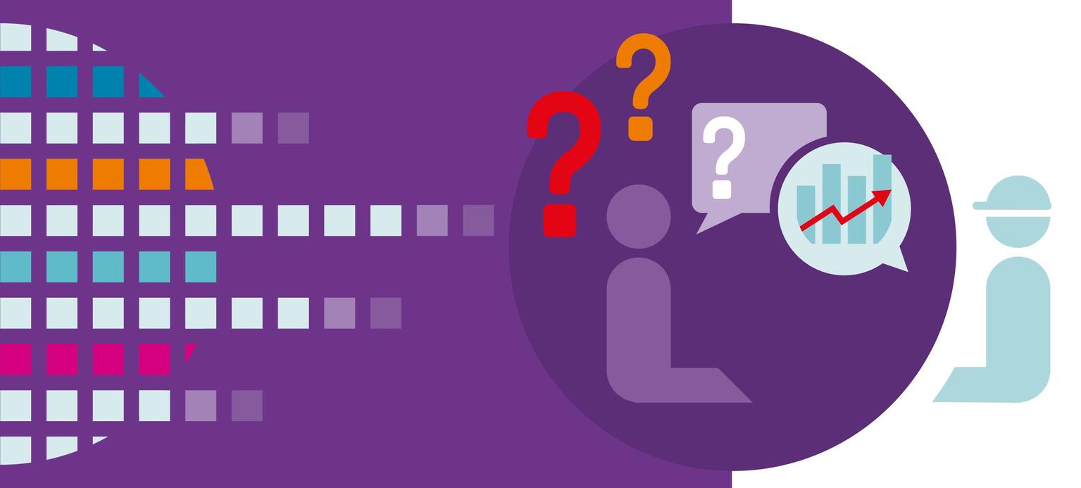 IMK Titelgrafik zur Rubrik Drei Fragen An