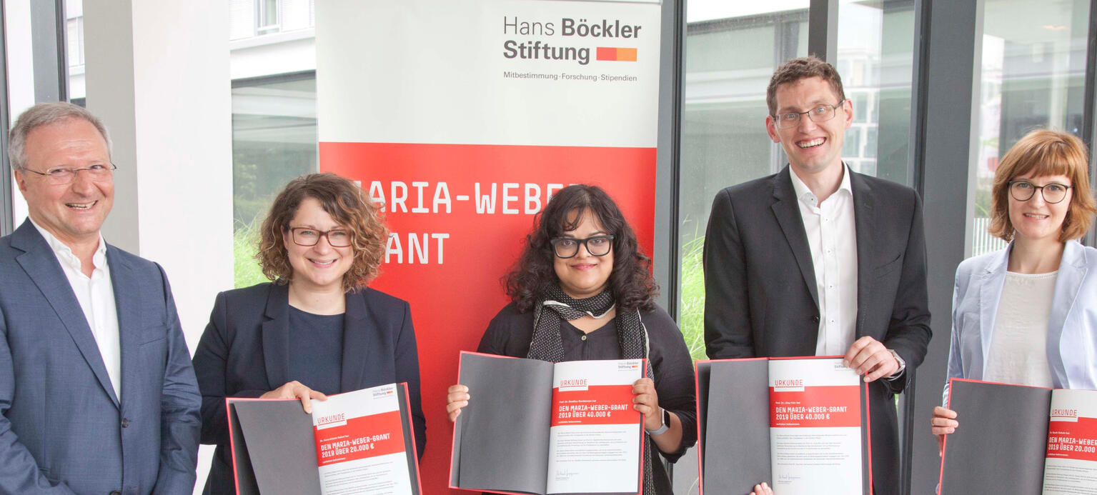 PreisträgerInnen des Maria-Weber-Grant 2019
