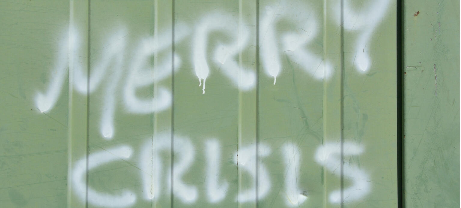Merry Crisis Graffiti in Wien