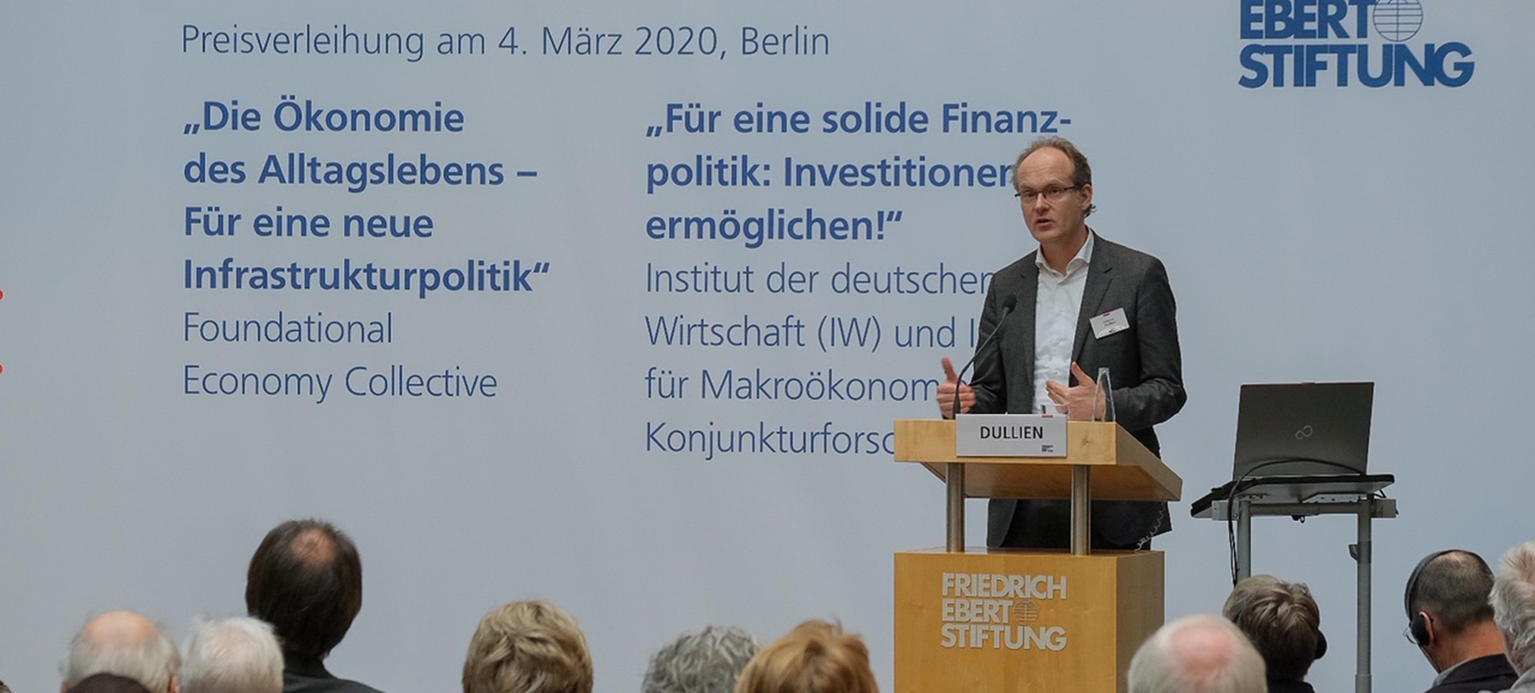 Preisverleihung an Dr.Sebastian Dullien