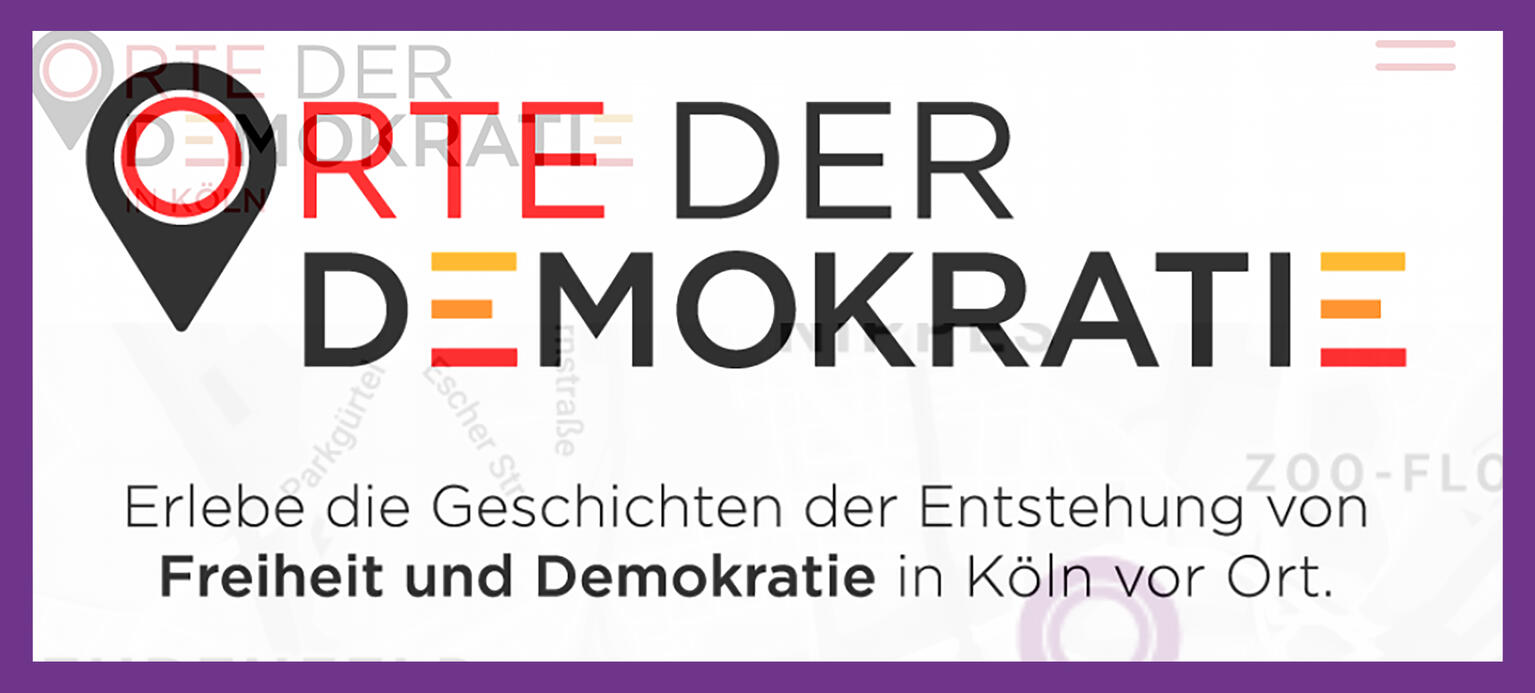 Die App Orte der Demokratie in Köln