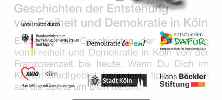 Die Sponsoren der App Orte der Demokratie in Köln