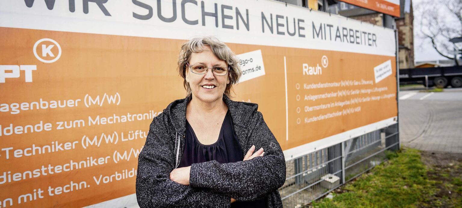 Jutta Brückner, Betriebsrätin beim Sanitär-Heizung-Klima-Betrieb Rauh in Worms