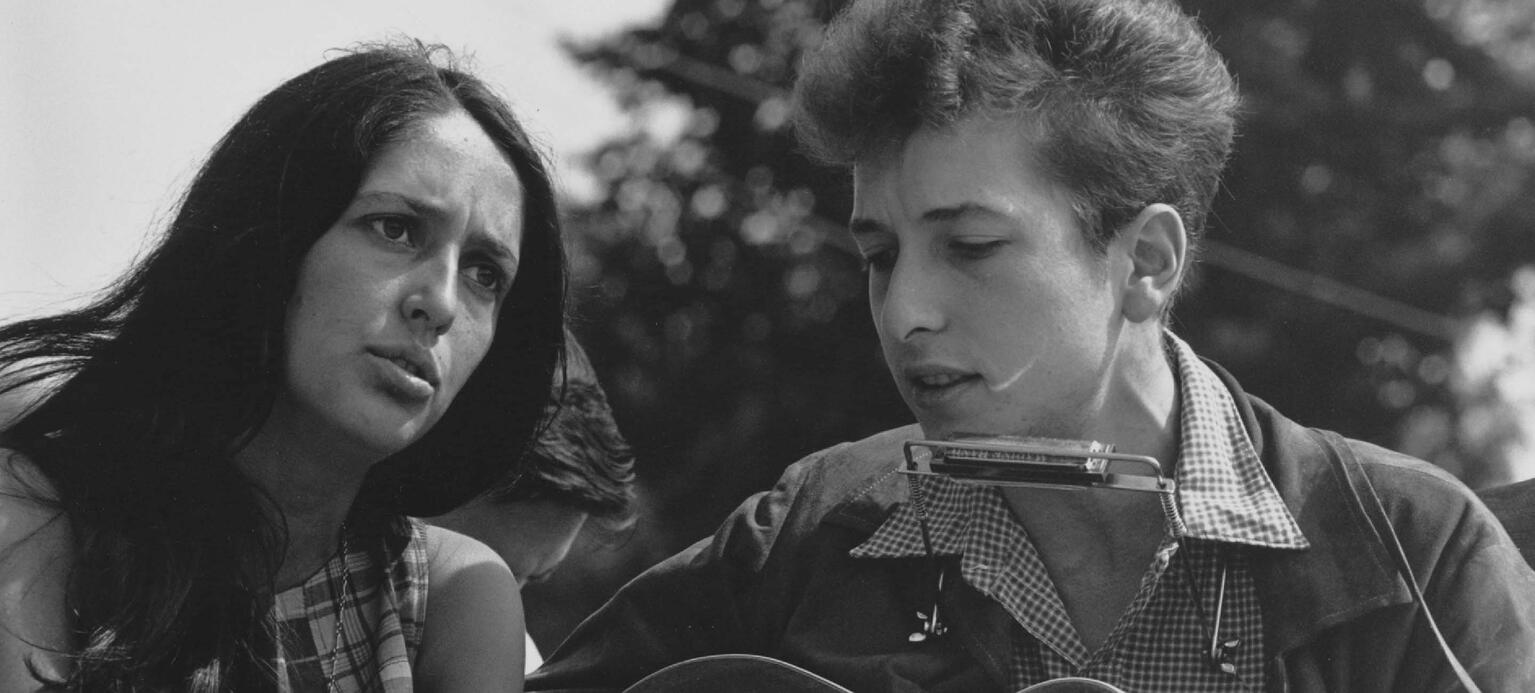 Bob Dylan 1963 mit Joan Baez