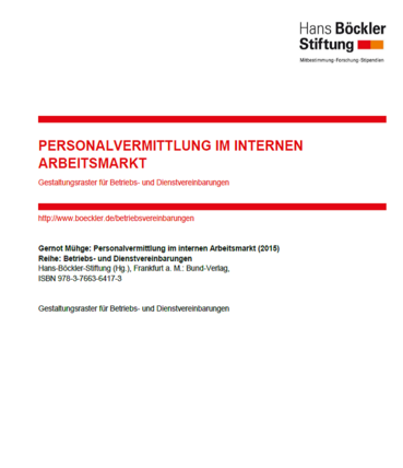 GR Personalvermittlung im internen Arbeitsmarkt