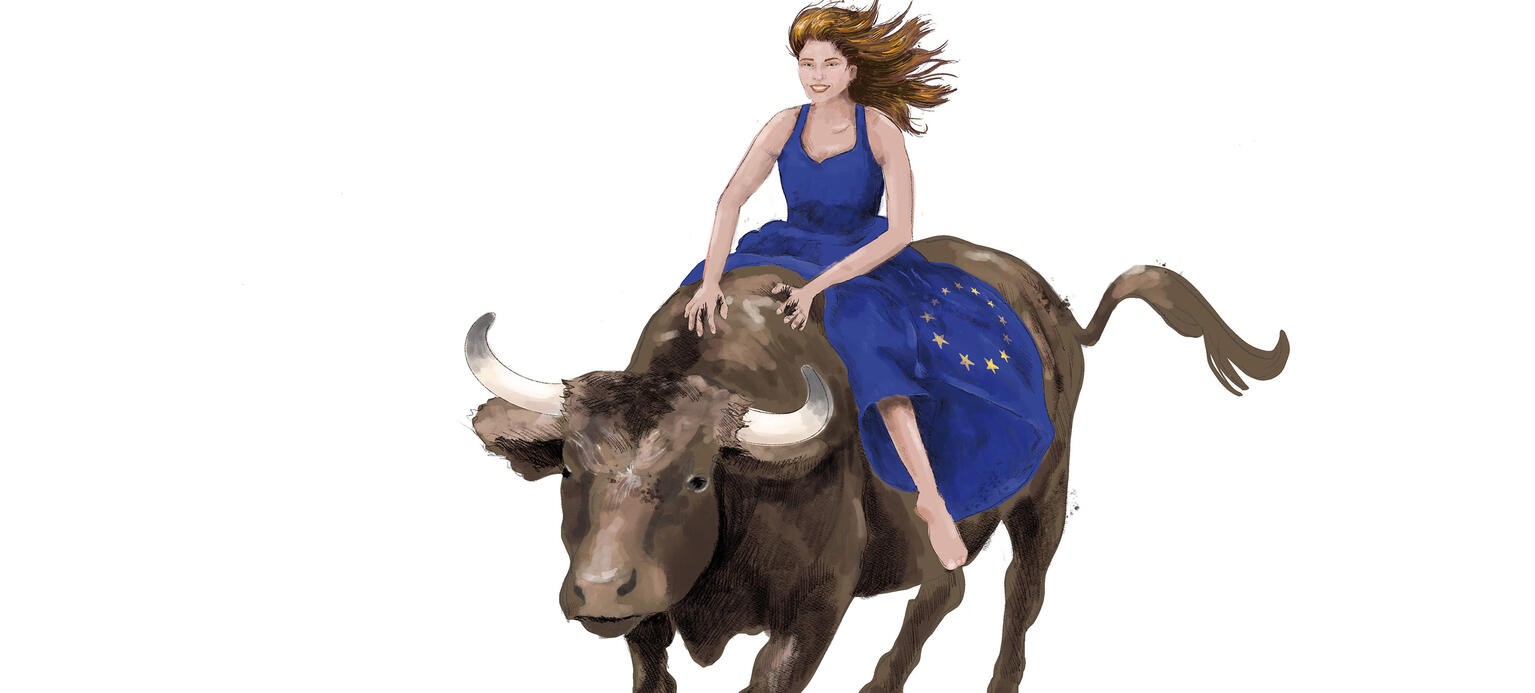 Illustration: Europa auf dem Stier (Symbolbild)