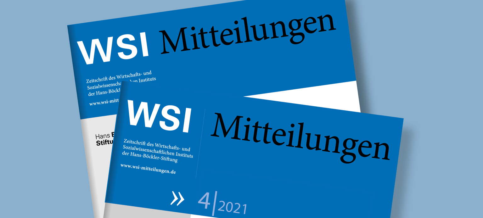 Foto: Cover der WSI-Mitteilungen