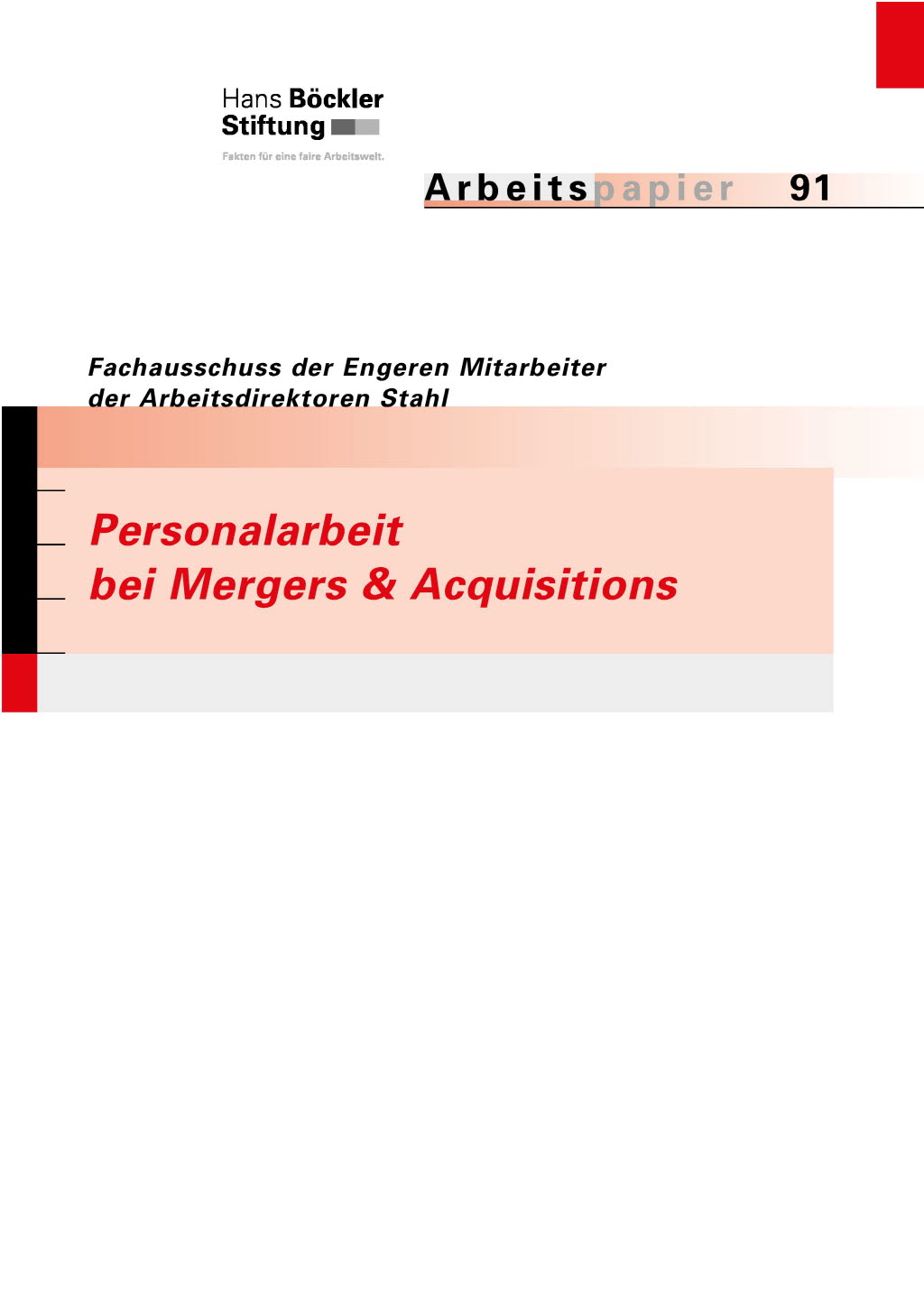Personalarbeit bei Mergers & Acquisitions