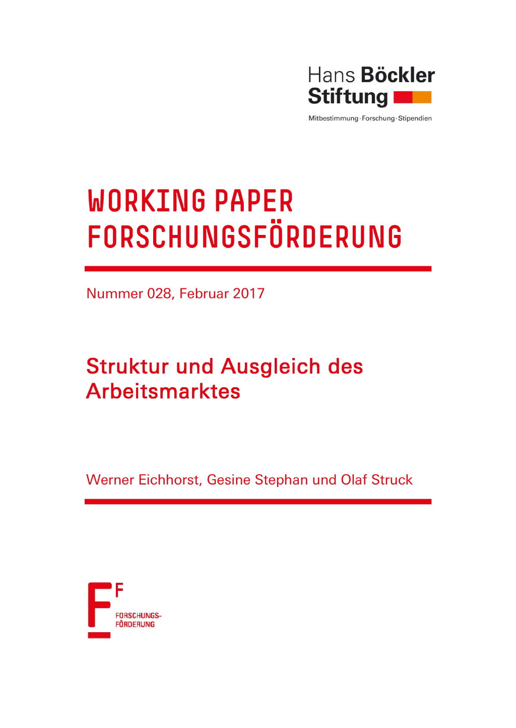 Struktur und Ausgleich des Arbeitsmarktes