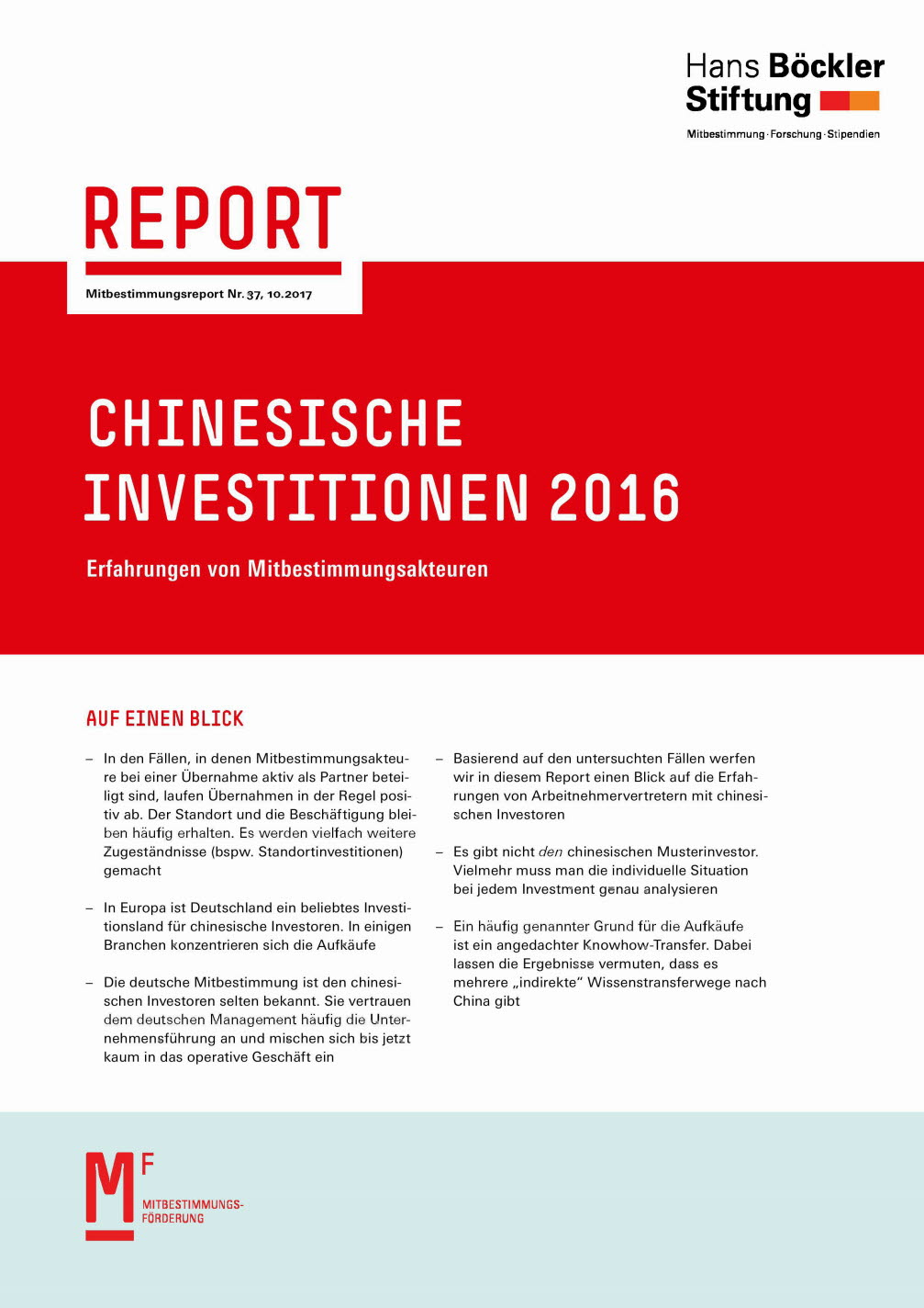 Chinesische Investitionen 2016