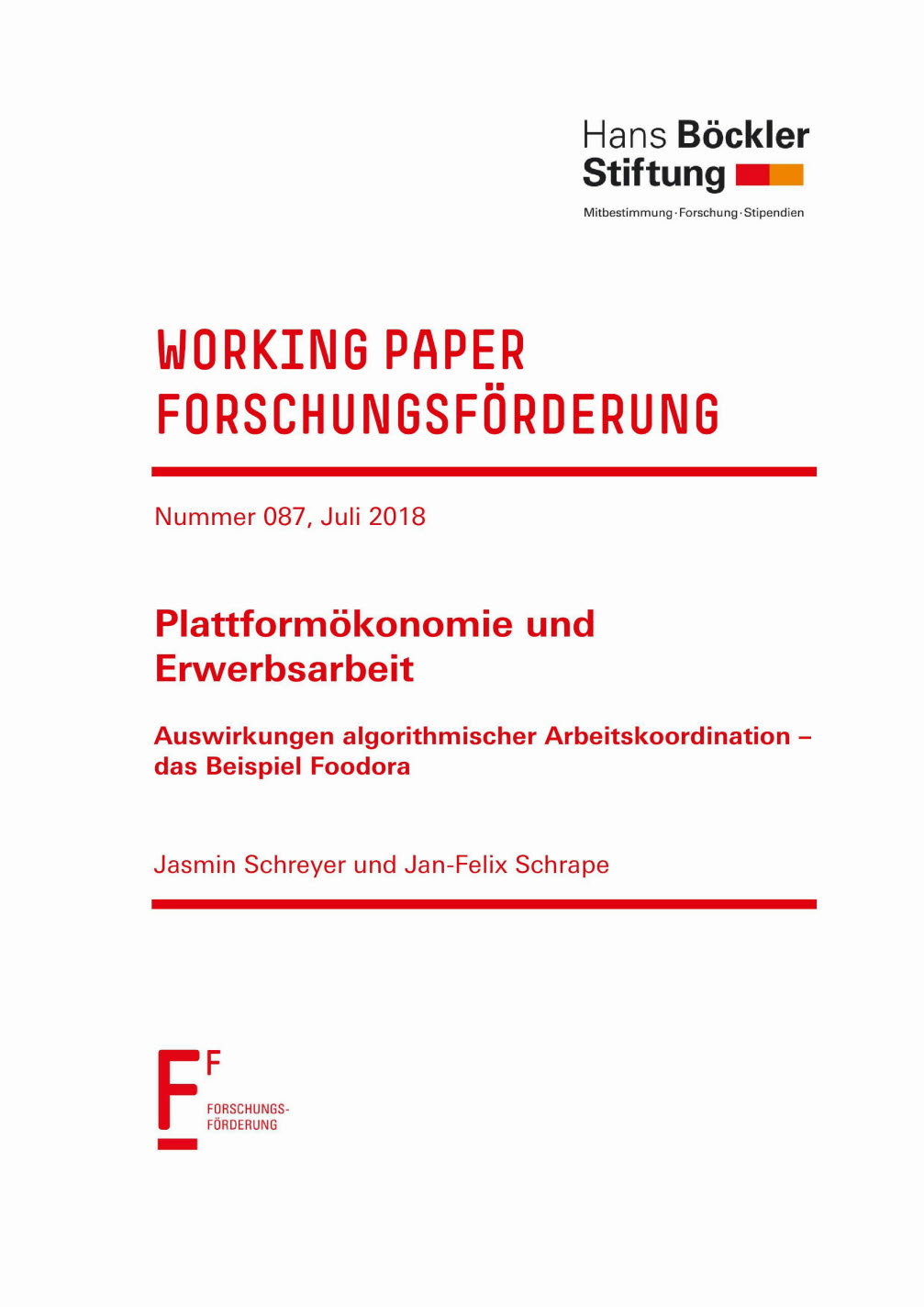 Plattformökonomie und Erwerbsarbeit