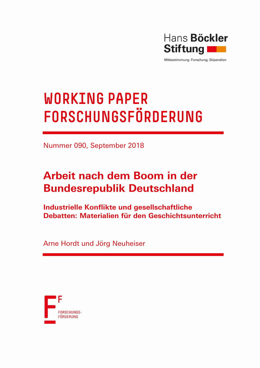 Arbeit nach dem Boom in der Bundesrepublik Deutschland