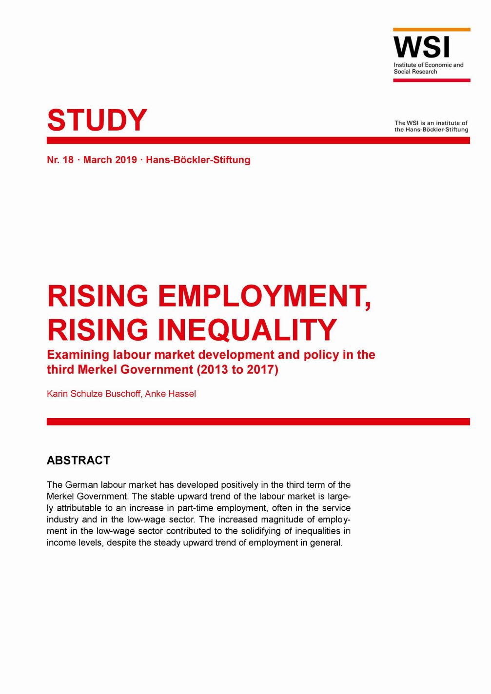 Rising employment, rising inequalitiy