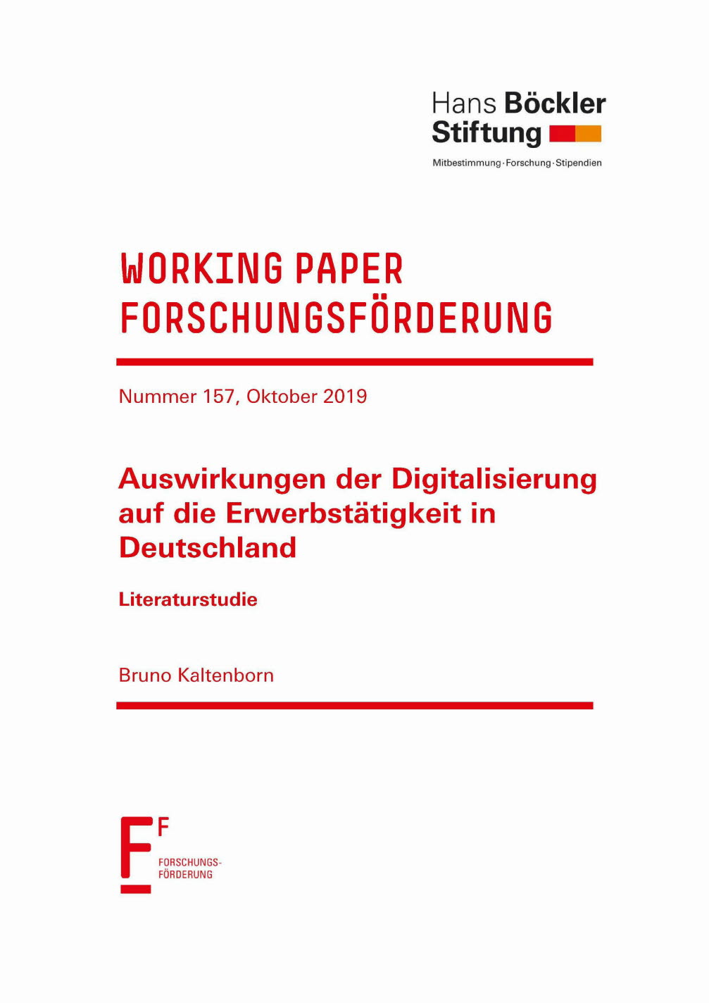 Auswirkungen der Digitalisierung auf die Erwerbstätigkeit in Deutschland