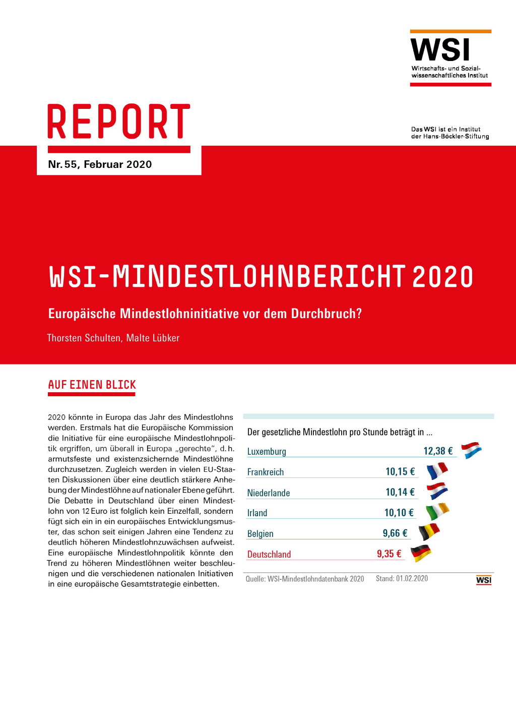 WSI-Mindestlohnbericht 2020