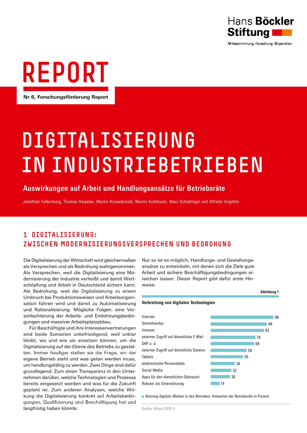 Digitalisierung in Industriebetrieben