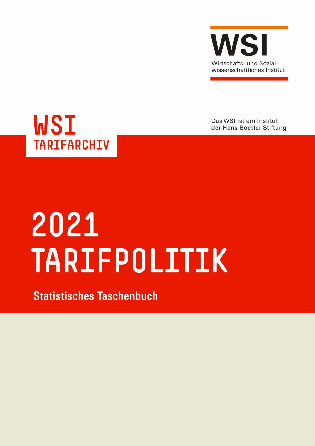 Statistisches Taschenbuch Tarifpolitik 2021